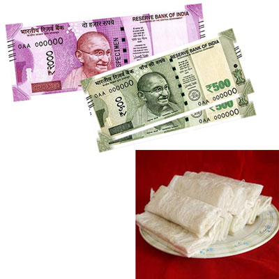 "Cash - Rs. 3,001 with  sweets - Click here to View more details about this Product